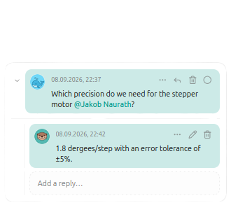 Diskussion und Entscheidungen am Artefakt
